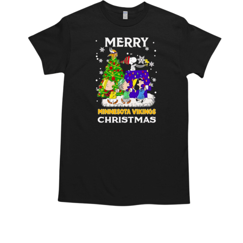 The Peanuts Merry Minnesota Vikings Christmas T-Shirt