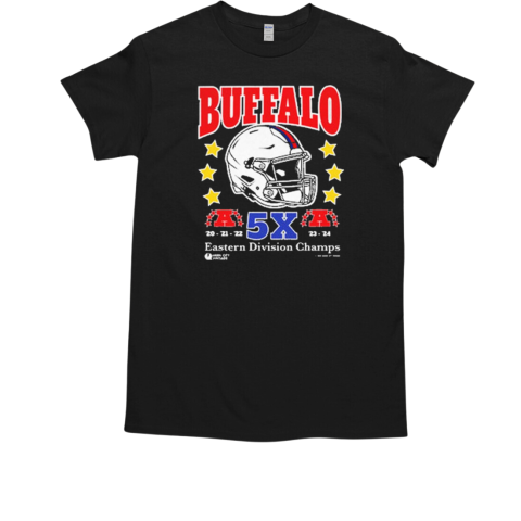 5x Straight Eastern Division Champs Buffalo Bills NFL '24 T-Shirt