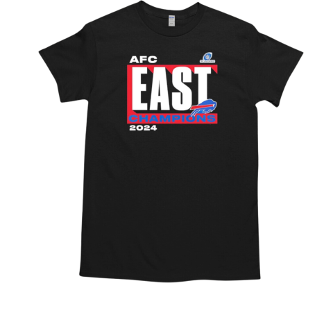 Buffalo Bills 2024 AFC East Division Champions Big and Tall Conquer T-Shirt