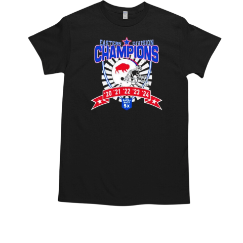 Buffalo Bills Eastern Division champions 2020 to 2024 back to back T-Shirt