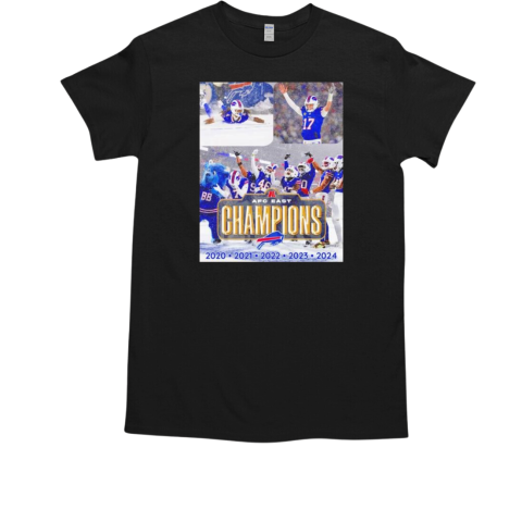 Congratulations Buffalo Bills AFC East championss for the 5th year straight 20 21 22 23 24 T-Shirt