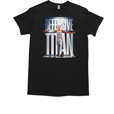 Defensive titan Victor Wembanyama youngest DPOY in NBA history T-Shirt