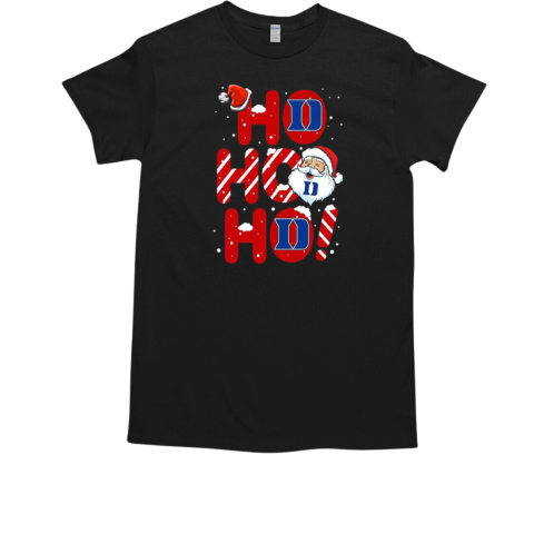 Duke Blue Devils Ho Ho Ho Merry Christmas 2024 Gift T-Shirt