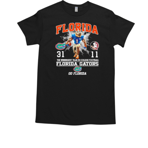 Florida Gators Mascot The Winningest Team In College Football Go Gators 2024 T-Shirt