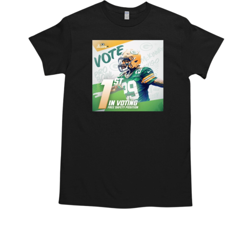 Green Bay Packers Xavier McKinney 1st In Voting Free Safety Position 2025 Pro Bowl Games T-Shirt