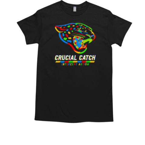 Jacksonville Jaguars crucial catch intercept autism T-Shirt