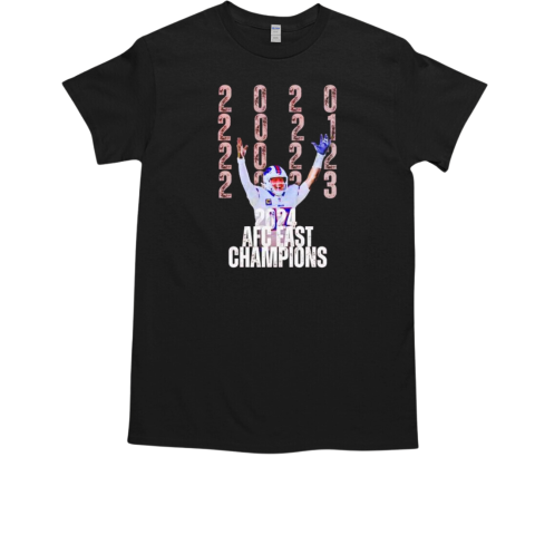 Josh Allen Buffalo Bills 2024 AFC East Champions T-Shirt