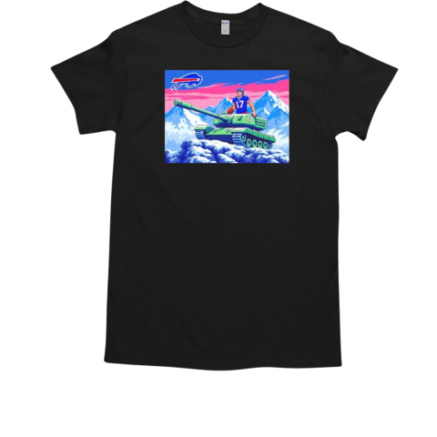 Josh Allen tank avalanche pixels T-Shirt