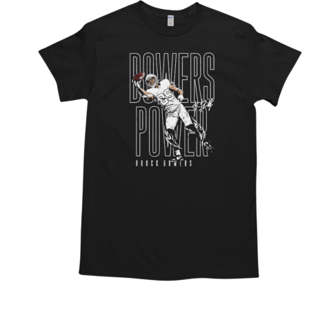 Las Vegas Raiders Brock Bowers power signature T-Shirt