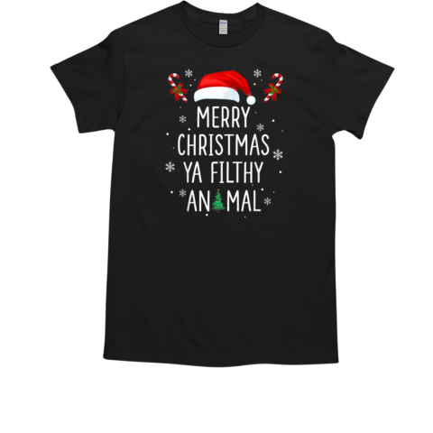 Merry Christmas Animal Filthy Ya Xmas Family Pajama T-Shirt