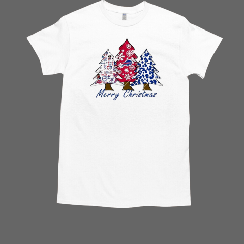 Merry Christmas Buffalo Bills football Christmas tree T-Shirt