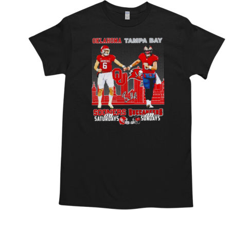 Oklahoma Sooners On Saturdays X Tampa Bay Buccaneers On Sundays T-Shirt