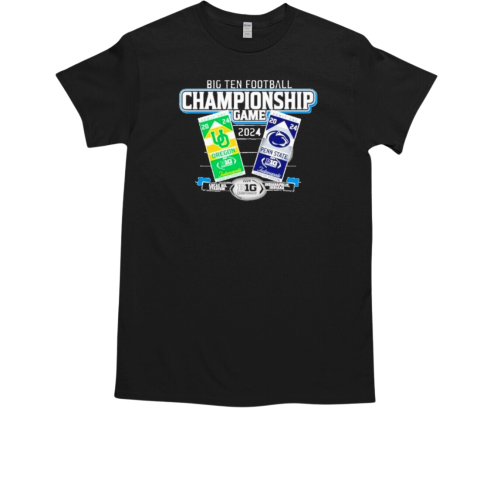 Penn State vs Oregon Ducks 2024 Big Ten Football Championship Lucas Oil Stadium Tickets T-Shirt