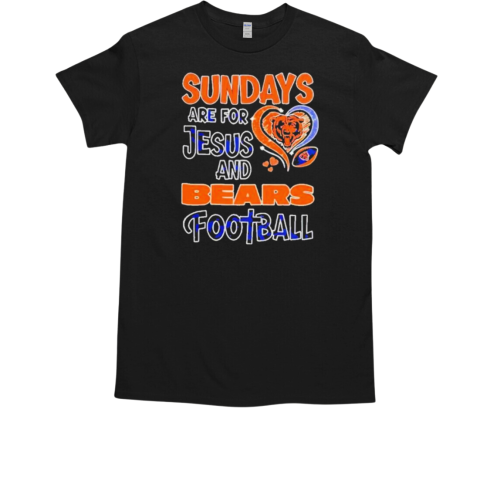 Sundays are for Jesus and Chicago Bears football diamond T-Shirt