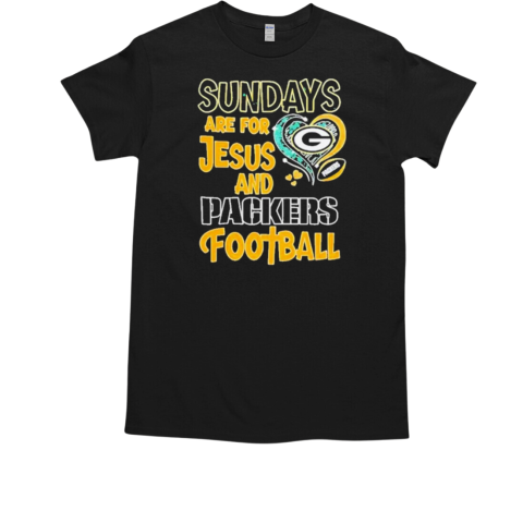 Sundays are for Jesus and Green Bay Packers football diamond T-Shirt