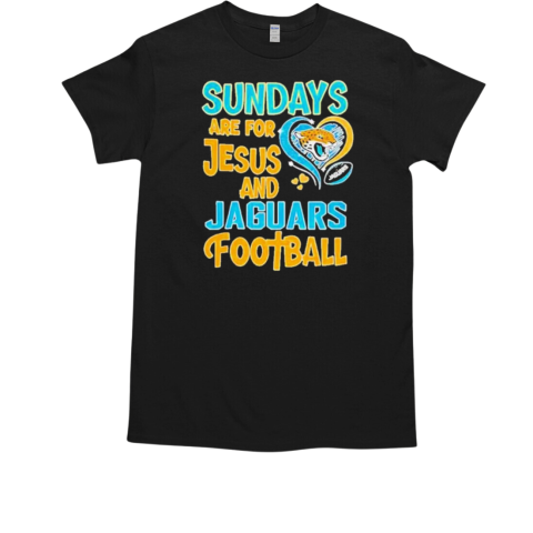 Sundays are for Jesus and Jacksonville Jaguars football diamond T-Shirt