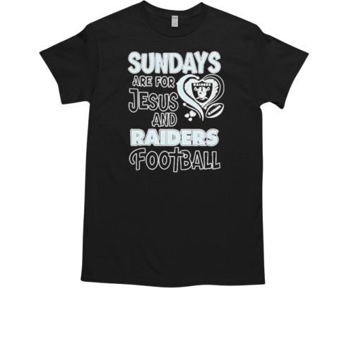 Sundays are for Jesus and Las Vegas Raiders football diamond T-Shirt