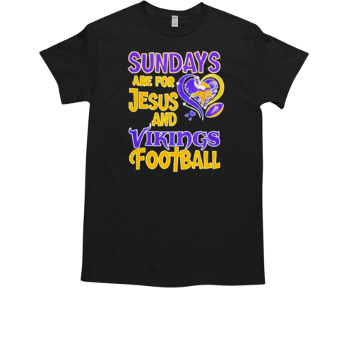 Sundays are for Jesus and Minnesota Vikings football diamond T-Shirt