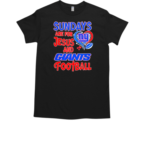 Sundays are for Jesus and New York Giants football diamond T-Shirt