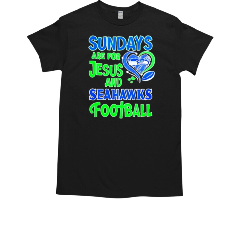 Sundays are for Jesus and Seattle Seahawks football diamond T-Shirt