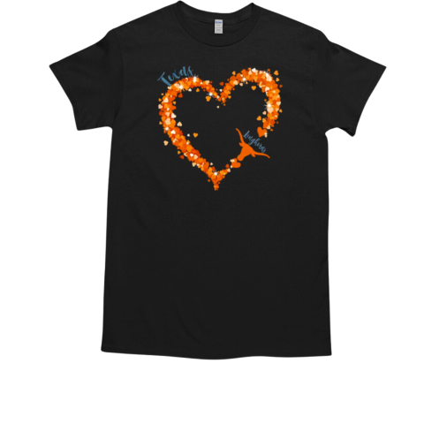 Tiny hearts in Texas Longhorns Hook 'em Horns T-Shirt