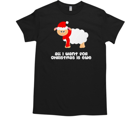 All I Want For Christmas Is Ewe Sheep Childrens Dark T-Shirt