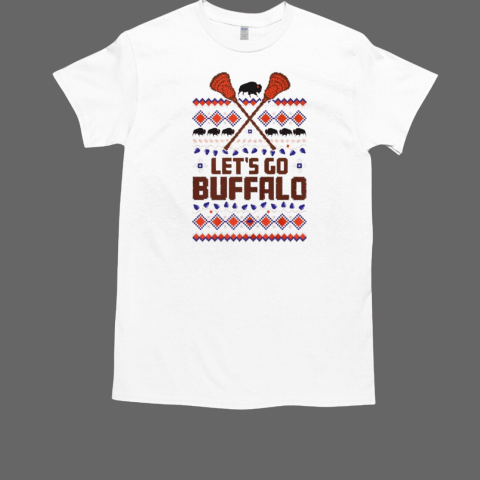 Let's Go Buffalo Lacrosse Ugly Xmas T-Shirt