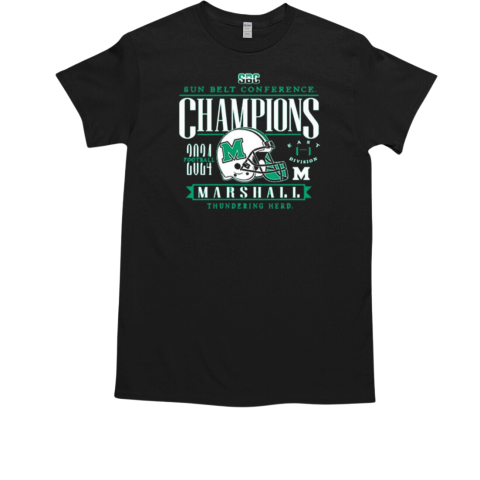 Marshall University Football 2024 Sun Belt East Regular Season Champions T-Shirt