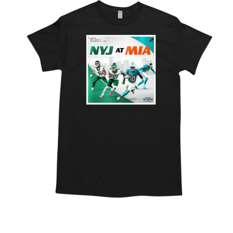 Matchup New York Jets vs Miami Dolphins NFL Dec 8 2024 T-Shirt