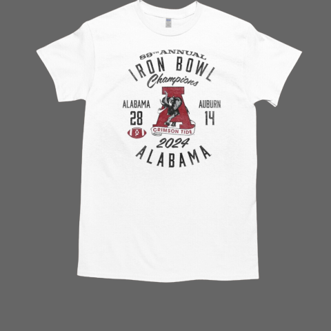 Alabama Crimson Tide 89th Annual Iron Bowl Champions 2024 T-Shirt