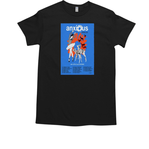 Anxious Spring 2025 Tour Poster T-Shirt