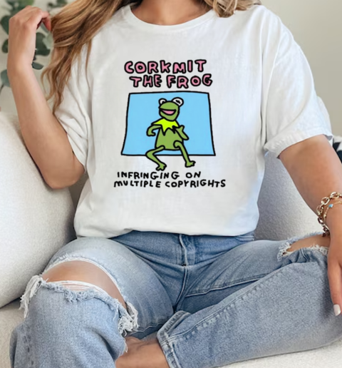 Corkmit The Frog Infringing On Multiple Copyrights  Classic Womens T-shirt