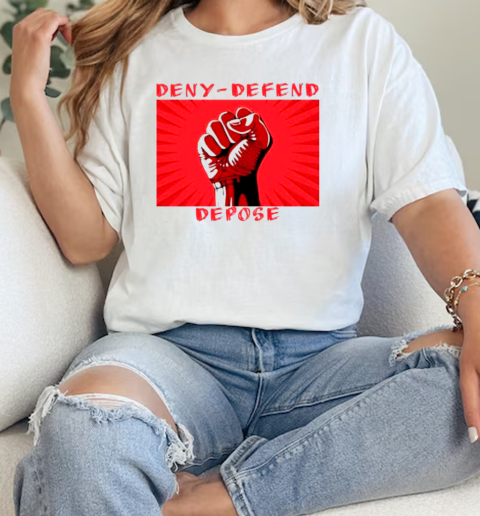 Deny Defend Depose On Threads  Classic Womens T-shirt