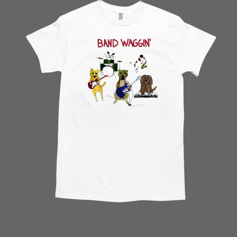 Dog band waggin art T-Shirt