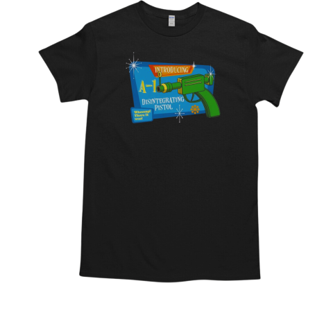 Introducing A 1 Disintegrating Pistol Whoomp There It Was Cartoon T-Shirt