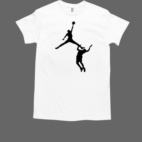 LeBron James air kicking Michael Jordan T-Shirt