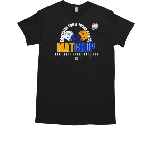 Memphis Tigers vs West Virginia Mountaineers 2024 Scooter's Coffee Frisco Bowl On Matchup T-Shirt