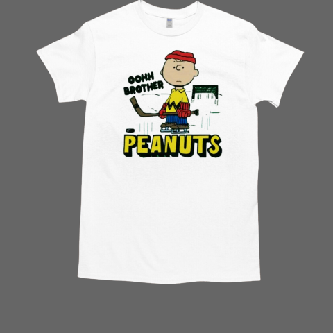 Peanuts Charlie Brown playing ice hockey oohh brother T-Shirt