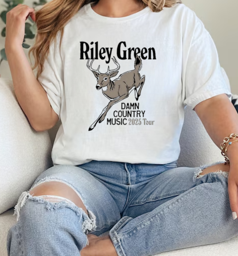 Riley Green Damn Country Music 2025 Tour  Classic Womens T-shirt