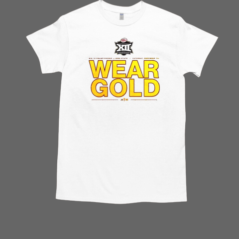 Sun Devil Football Big 12 Championship vs Iowa State Wear Gold T-Shirt