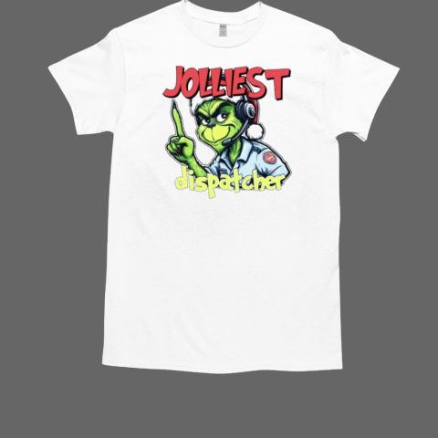 The Grinch Jolliest Dispatcher Christmas T-Shirt