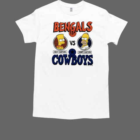 The Simpsons Cincinnati Bengals vs. Dallas Cowboys T-Shirt