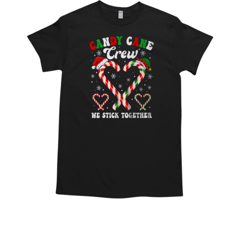 Christmas Candy Cane Heart Holiday Family Matching T-Shirt