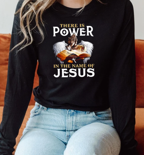 Pray There Is Power In The Name Of Jesus 2024 Vintage Long Sleeved T-shirt 