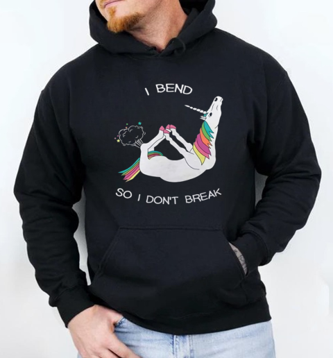 Unicorn Fart I Bend So I Don't Break Unisex Hoodie