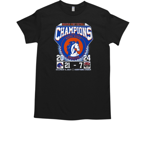 Boise State Broncos Football Mountain West Champions 2024 T-Shirt