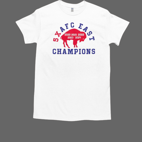 Buffalo 5X AFC East Champions T-Shirt