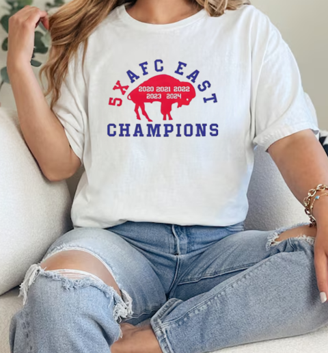 Buffalo 5X AFC East Champions  Classic Womens T-shirt