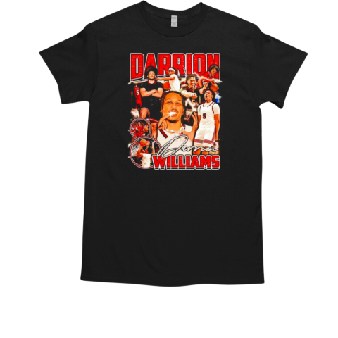 Darrion Williams Texas Tech Red Raiders Basketball signature graphic T-Shirt