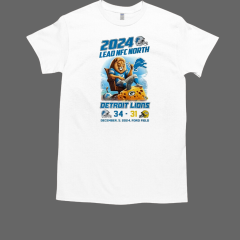 Detroit Lions 2024 Lead NFC North Champions T-Shirt